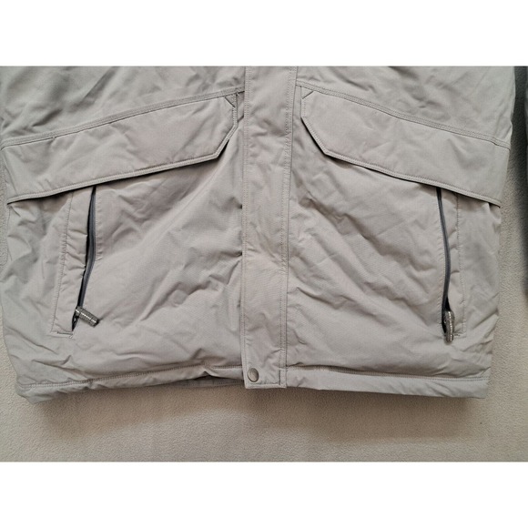 Eddie Bauer Weatheredge Jacket Down Parka Womens Size XL EB650 Gray Hooded Coat - Picture 4 of 12